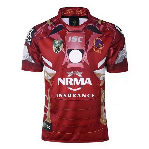 Camiseta Brisbane Broncos Hombre de Acero 2017-2018 Rojo